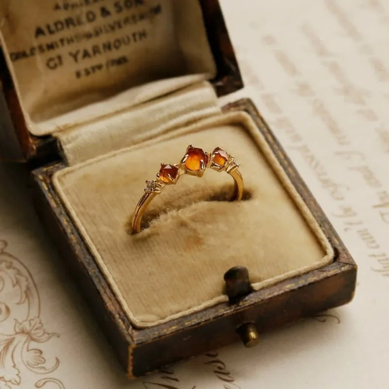 Gwenith Amber Ring