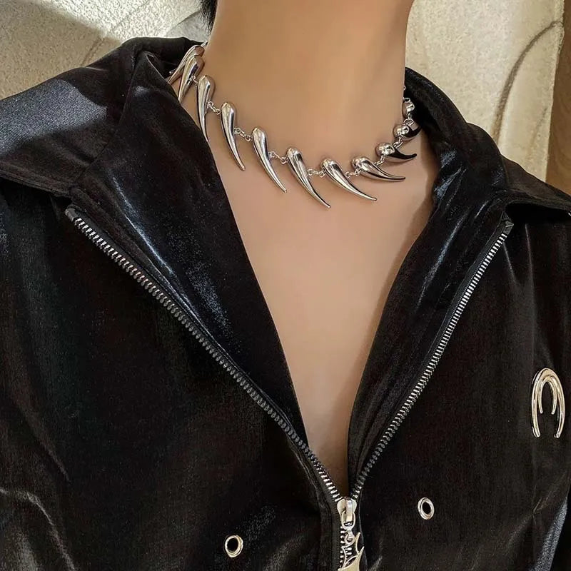 Silver Fang Necklace
