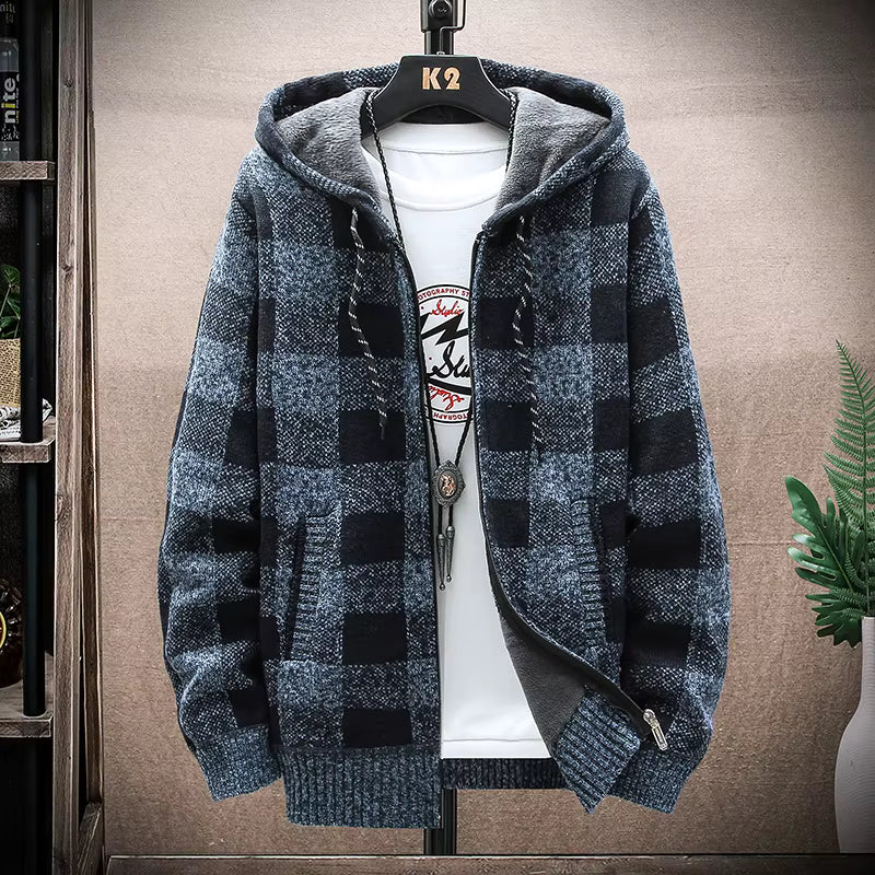 Shakki Plaid Hooded Jacket