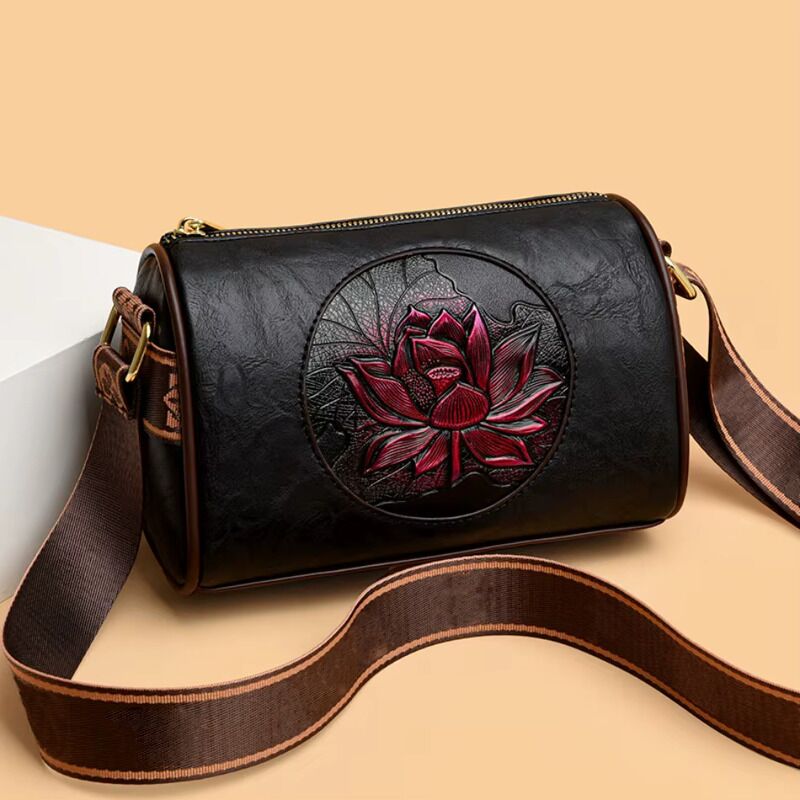 Red Lotus Shoulder Bag