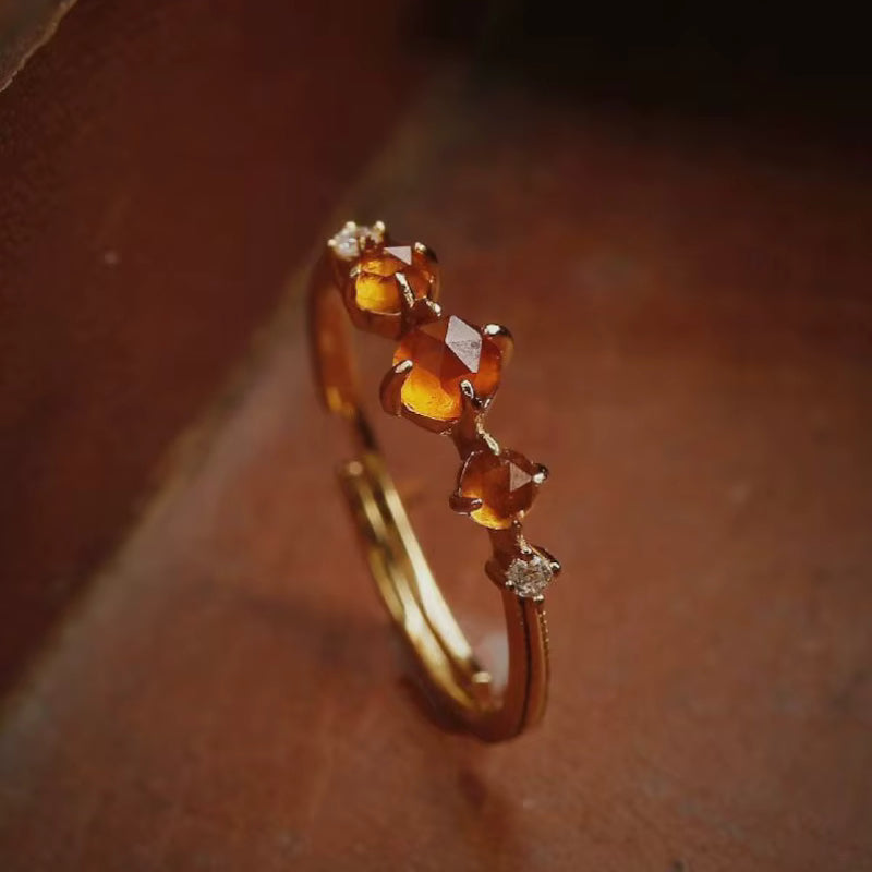 Gwenith Amber Ring