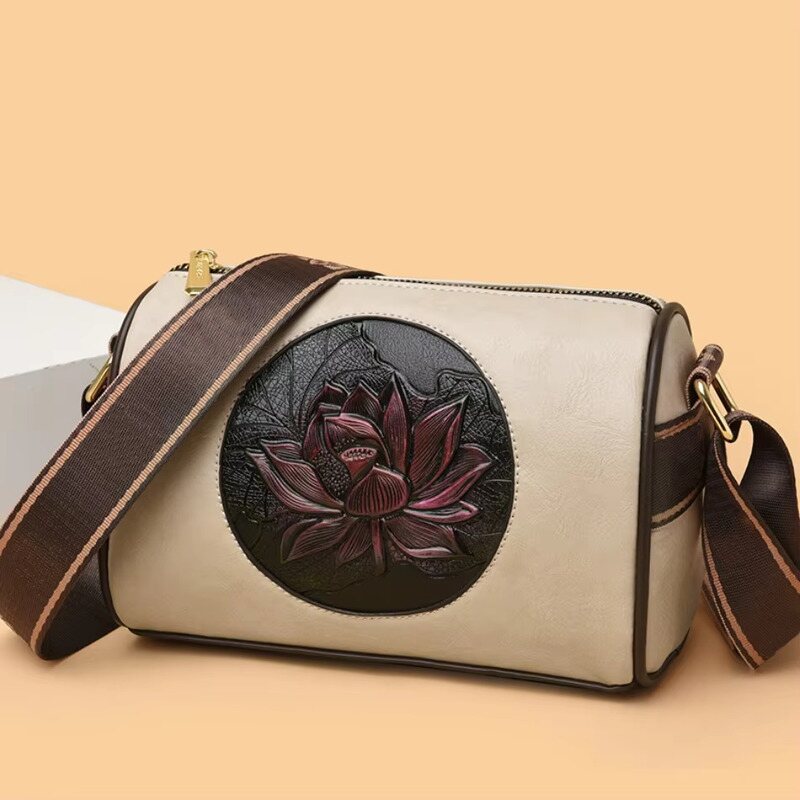 Red Lotus Shoulder Bag