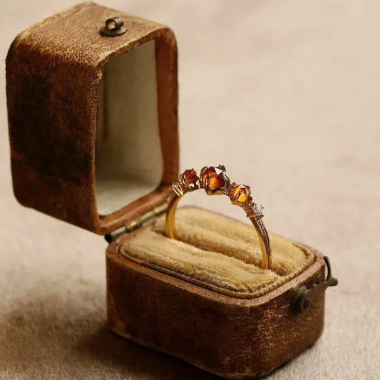 Gwenith Amber Ring