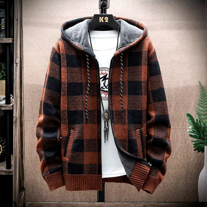Shakki Plaid Hooded Jacket