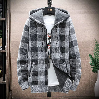 Shakki Plaid Hooded Jacket