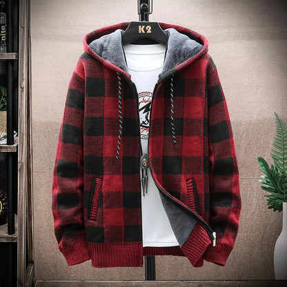 Shakki Plaid Hooded Jacket